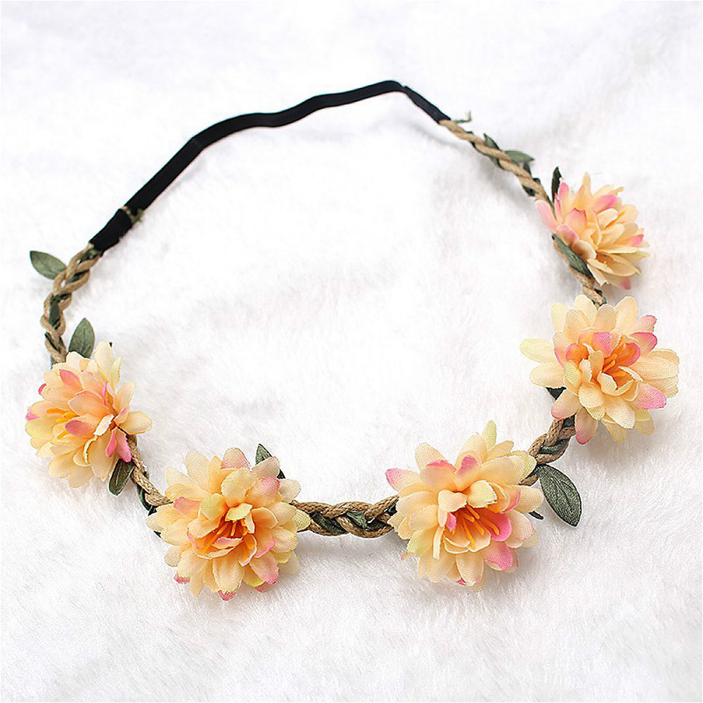 Wedding Supply List - Kobiety ślubna opaska kwiatowa dziewczyny Boho