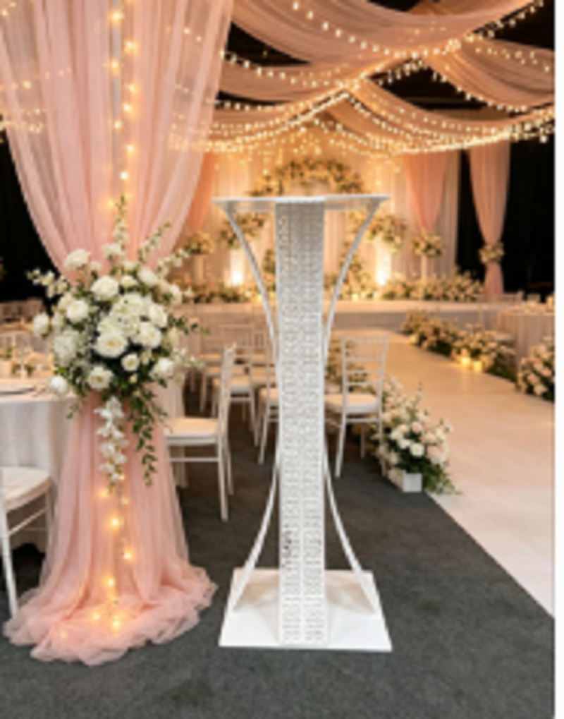 Wedding Decor Supply Store - 3 szt. Eleganckie ażurowe stojaki na