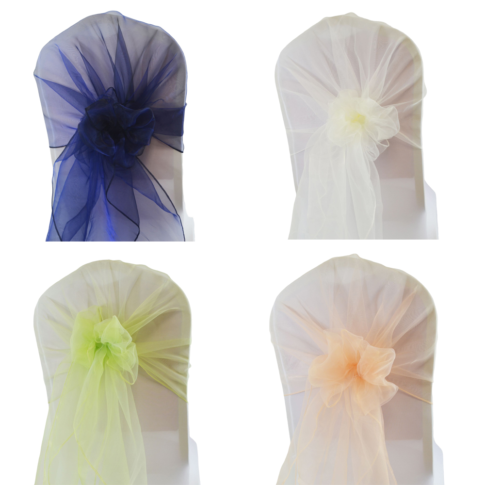 Chair Sash Organza - Obręcz na krzesło z organzy 65x275cm