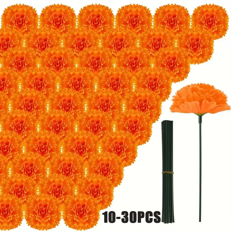 Indian Wedding Decor Supply - 10-30 szt. Sztuczne goździki, kalkomanie, dekoracje