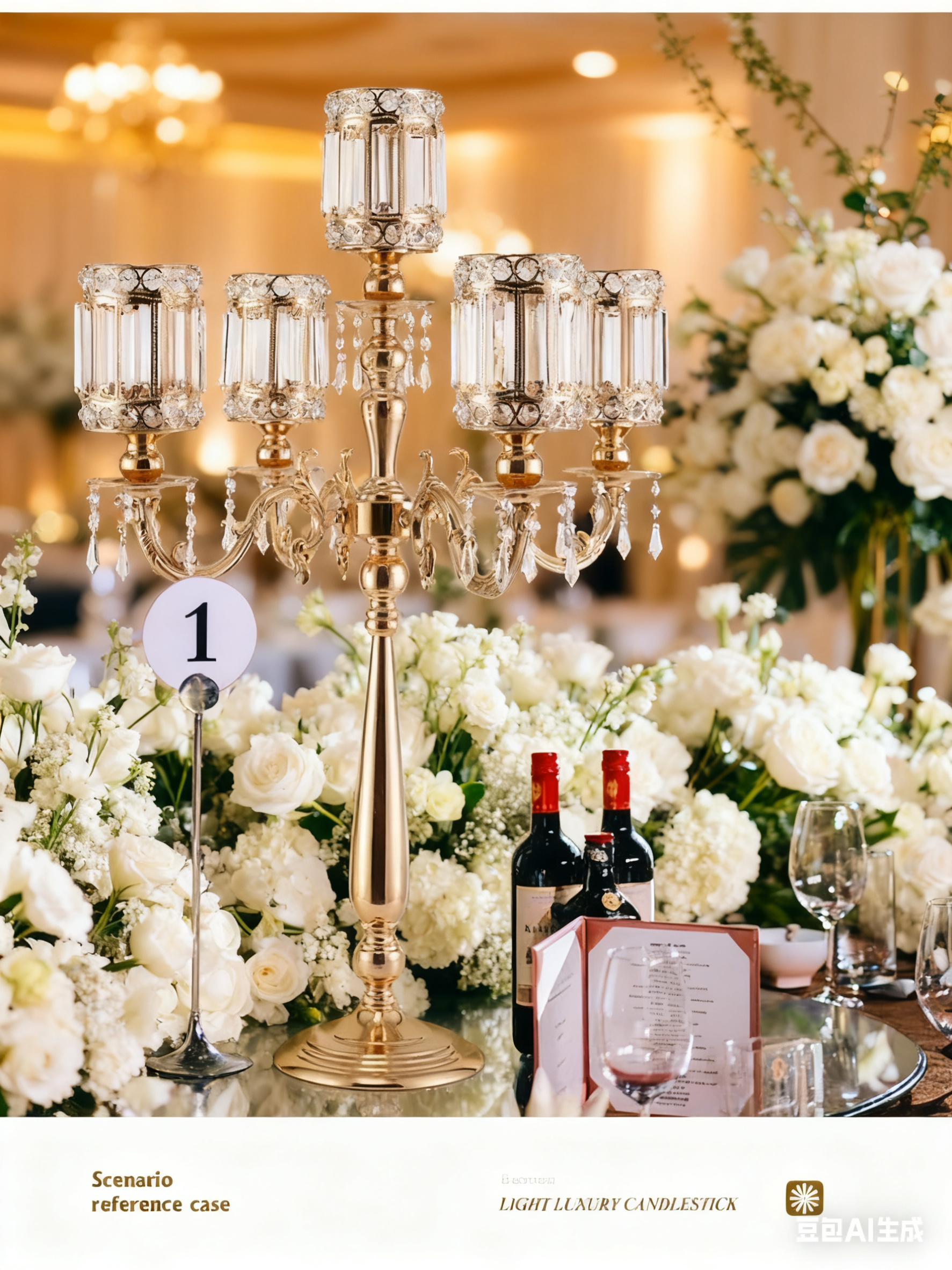 Wedding Decor Supply Store - 4/8 szt. Dekoracje na przyjęcie weselne,