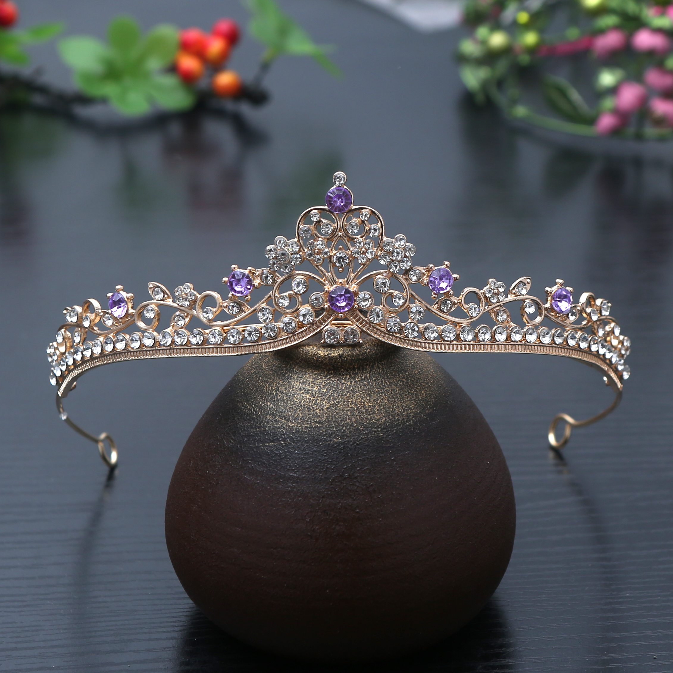 Wedding Decoration Supply - 1 szt. Wykwintna Modna Księżniczka Kryształowa