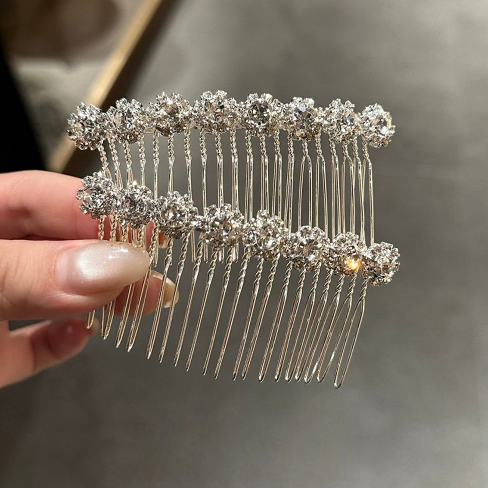 Wedding Decoration Supply - Minimalistyczne grzebienie do włosów z kwiatami