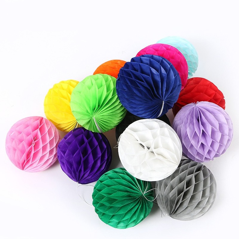 Wedding Event Supply - 1szt10/15/20/25/30cm Papier dekoracyjny Kula o strukturze