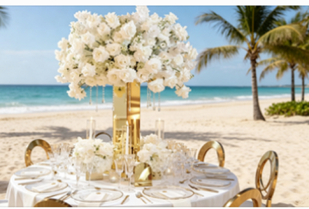 Wedding Decor Supply Store - Metalowe wazony i stojaki na kwiaty