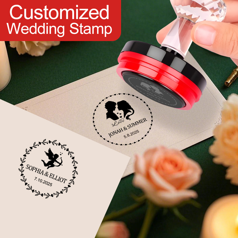 Wedding Event Supply - Personalizowany pieczęć do zaproszeń ślubnych -
