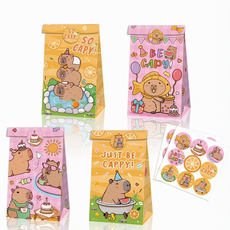 Wedding Event Supply - 12/24/48szt Kapibara Torebki na cukierki Urodziny