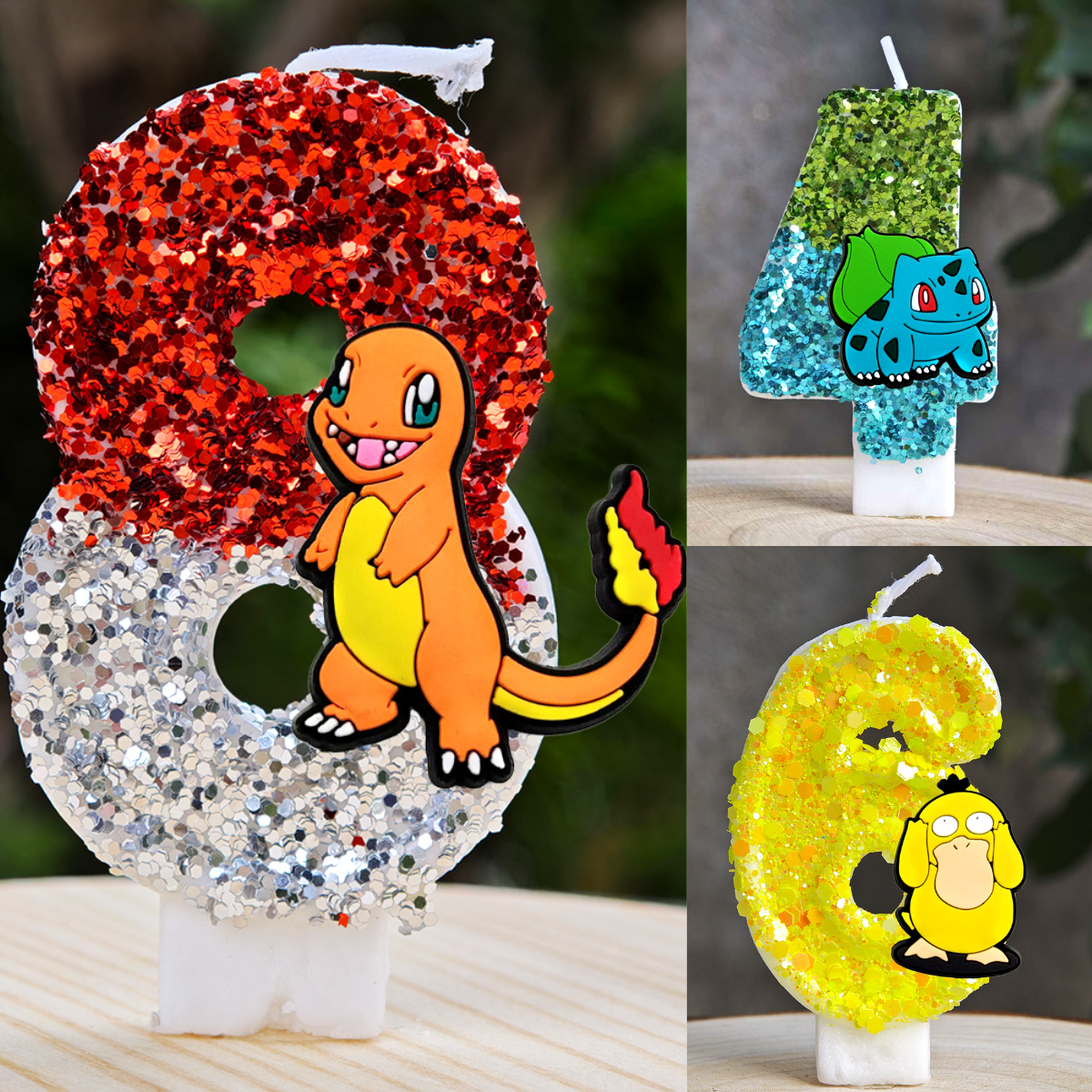 Unity Candle Set - Świeczki Pokemon z kreskówek, tort, figurka