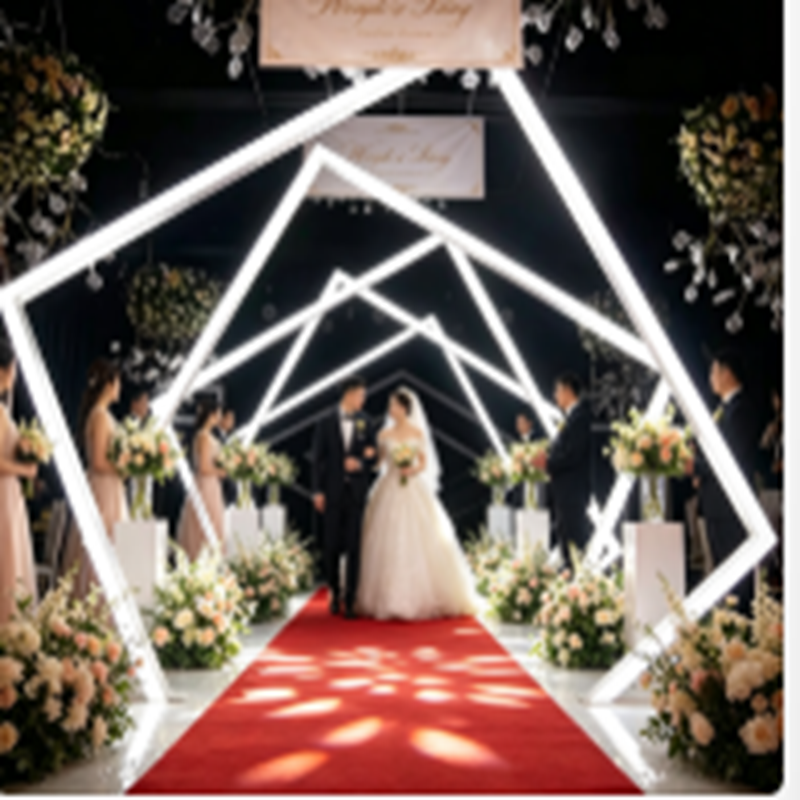 Wedding Decor Supply Store - 4 SZT. LED Metalowe Łuki Dekoracyjne
