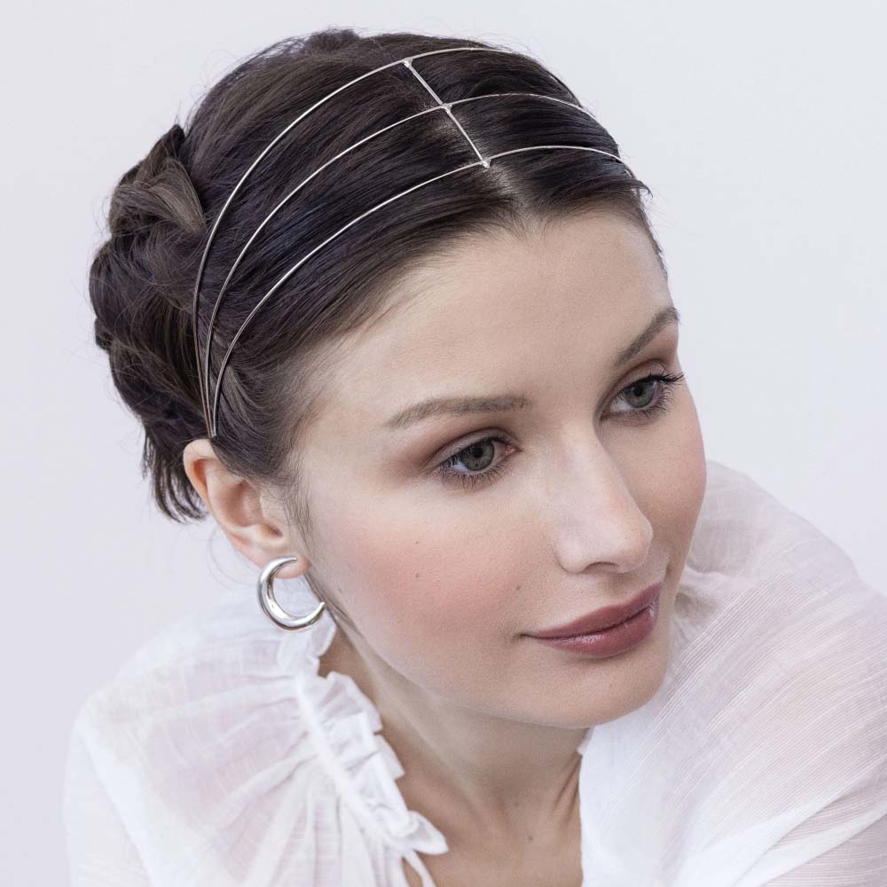 Wedding Supply List - Stonefans metalowa opaska na głowę ślubna