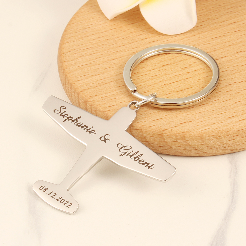 Wedding Supply List - Niestandardowe grawerowanie ślubny metalowy brelok do
