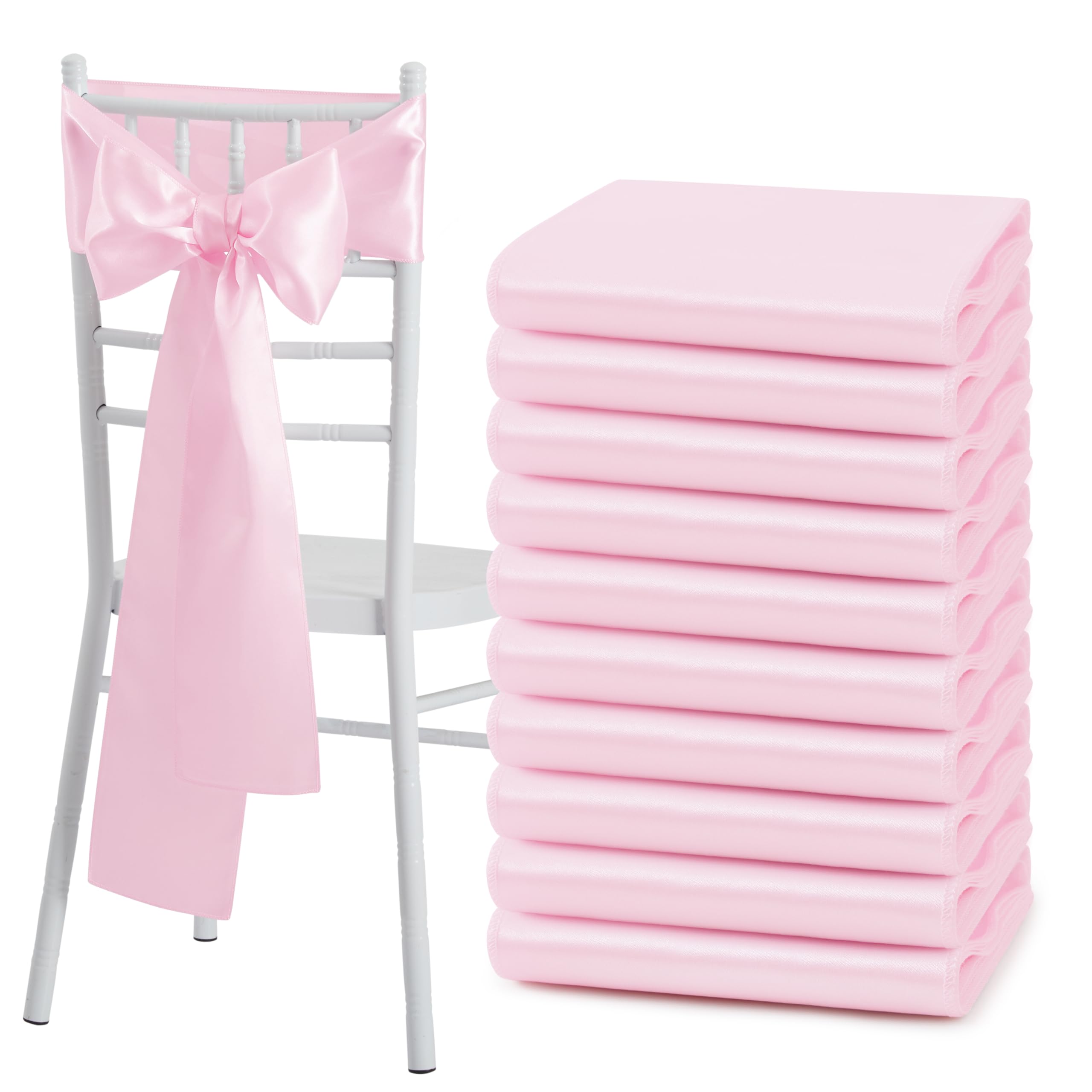 Chair Sash Organza - 10/50 szt. Satynowe szarfy na krzesła,