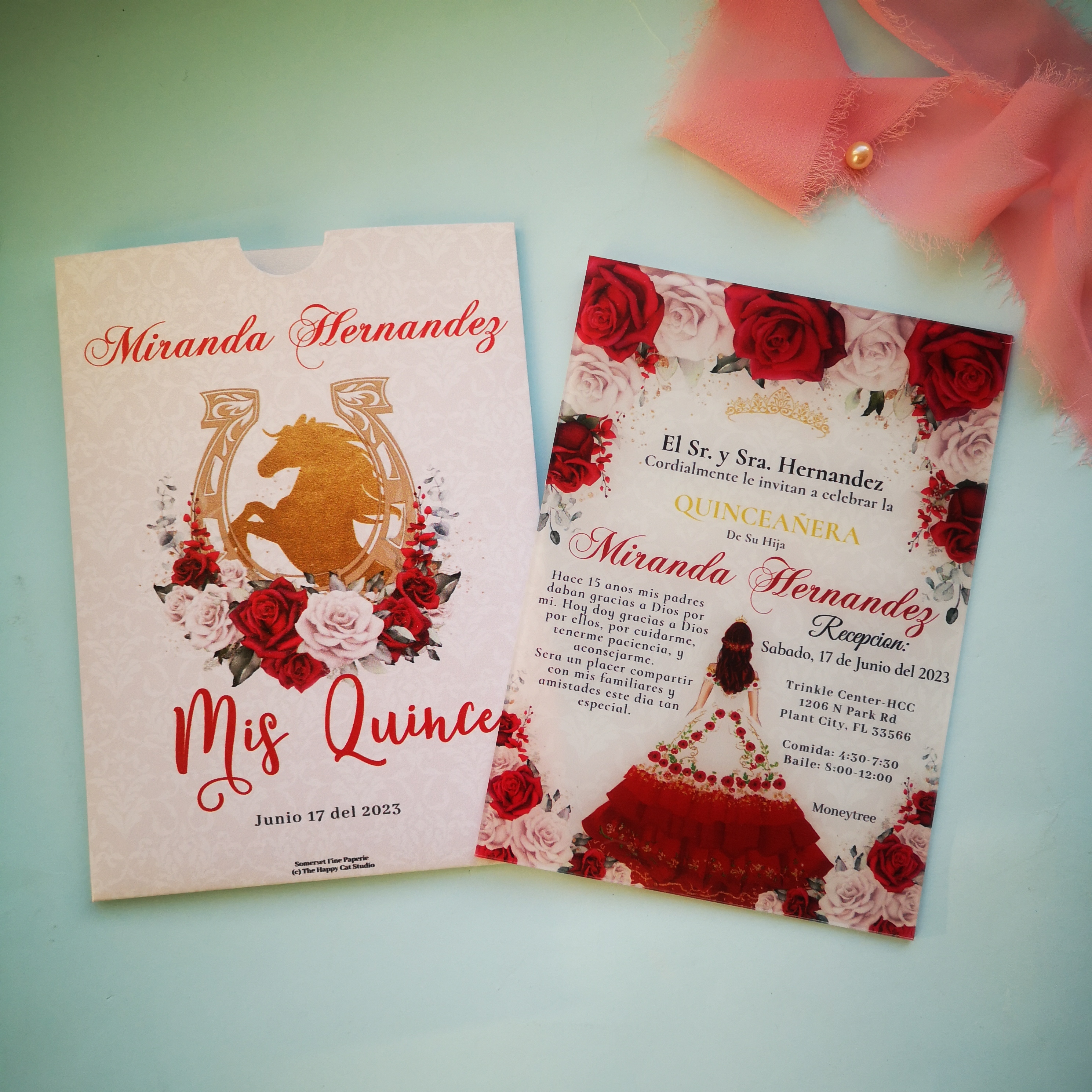 Wedding Supply Business - Przezroczyste zaproszenie akrylowe dla małych firm,
