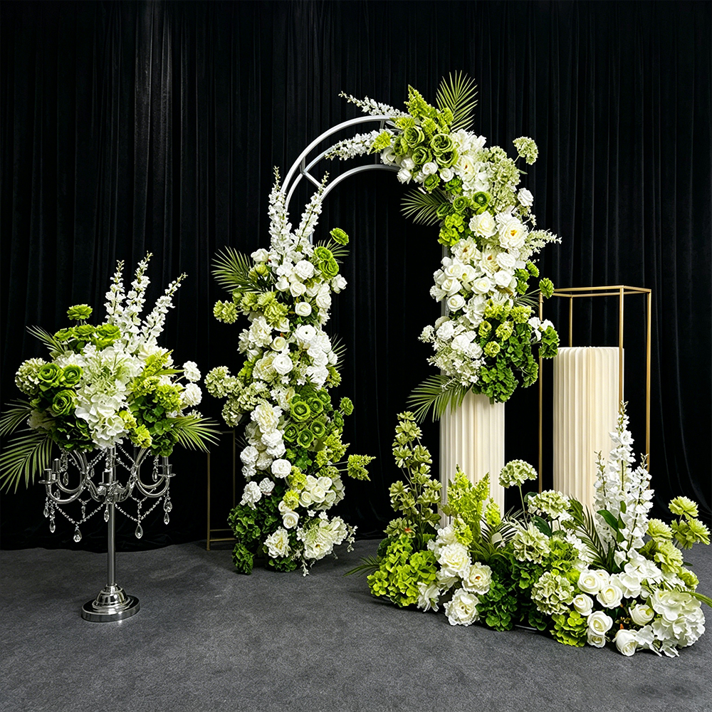 Luksusowe biało-zielone aranża – Wedding Event Supply recenzja i cena
