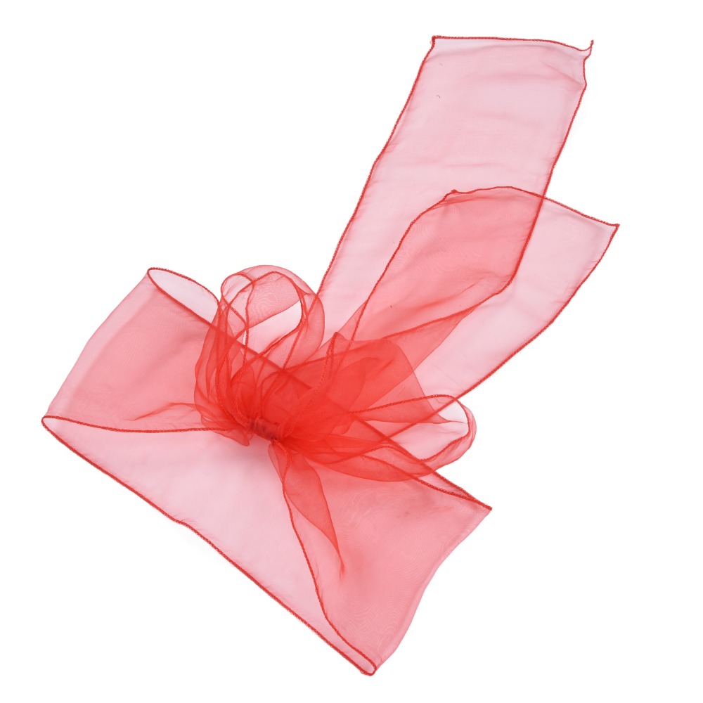 10 szt. Niebieskie, czerwone,  – Chair Sash Organza recenzja i cena