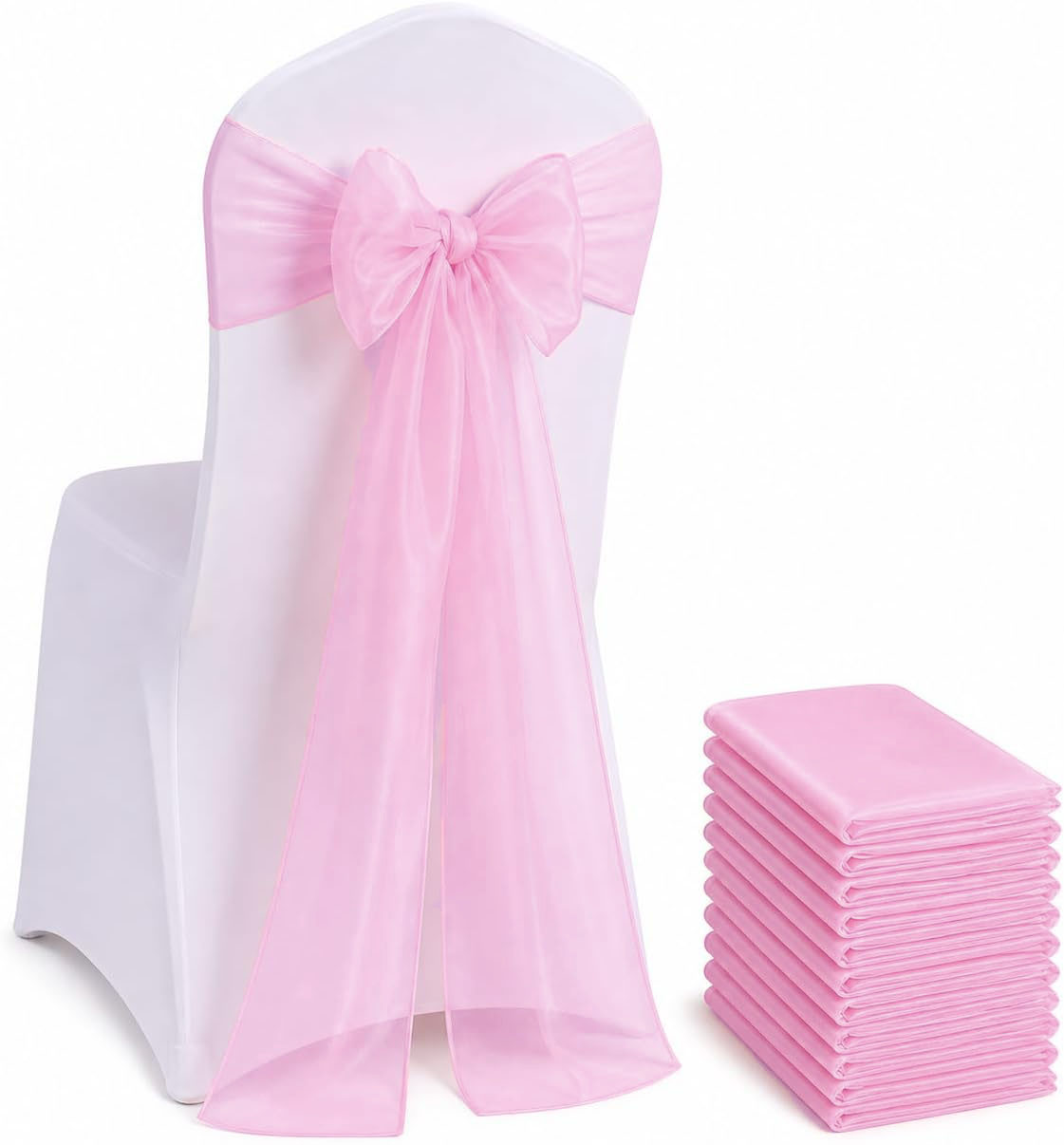 Organzowe szarfy na krzesła, k – Chair Sash Organza recenzja i cena