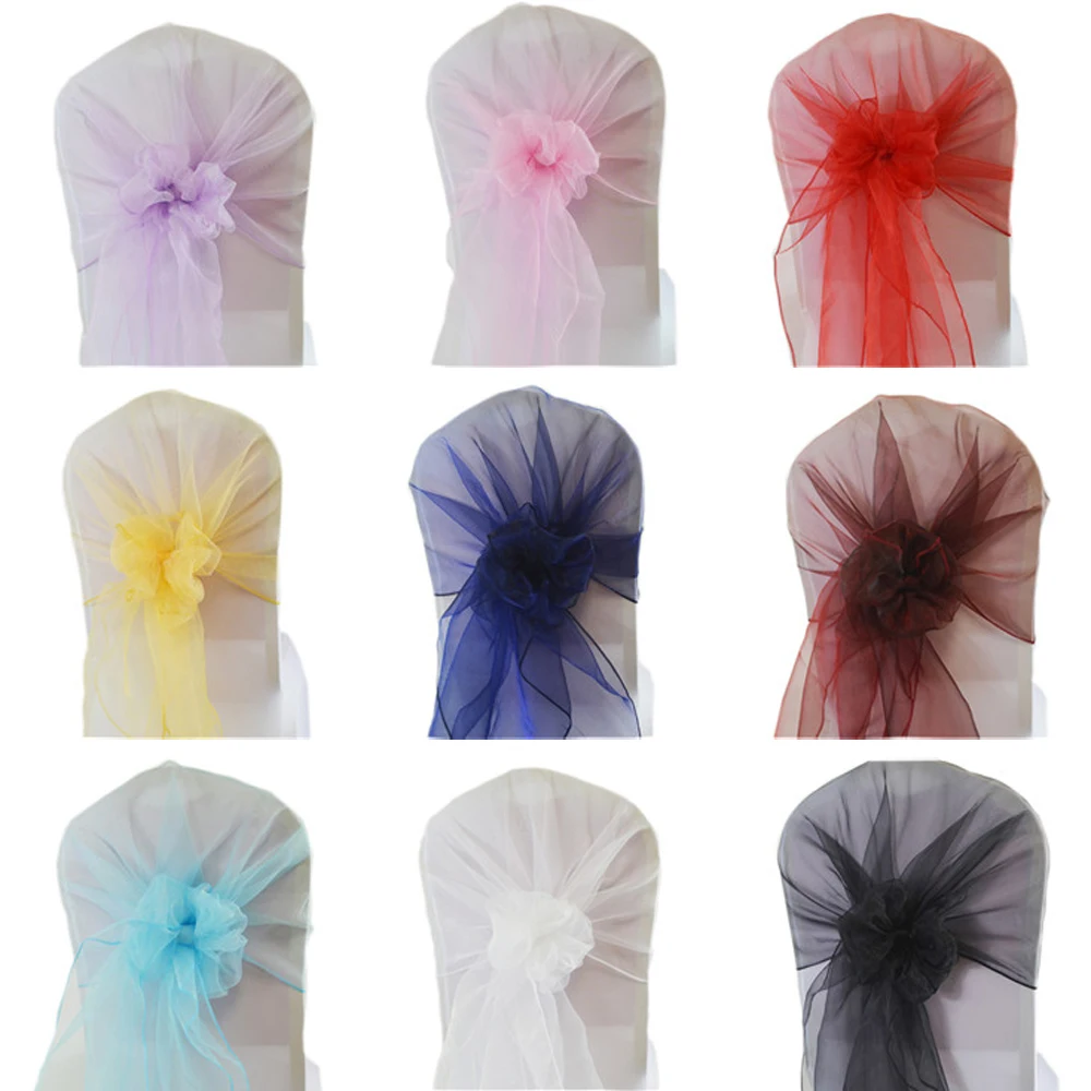 Obręcz na krzesło z organzy 65 – Chair Sash Organza recenzja i cena