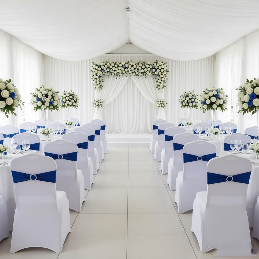 10 szt. Okrągłe elastyczne ozd – Chair Sash Organza recenzja i cena