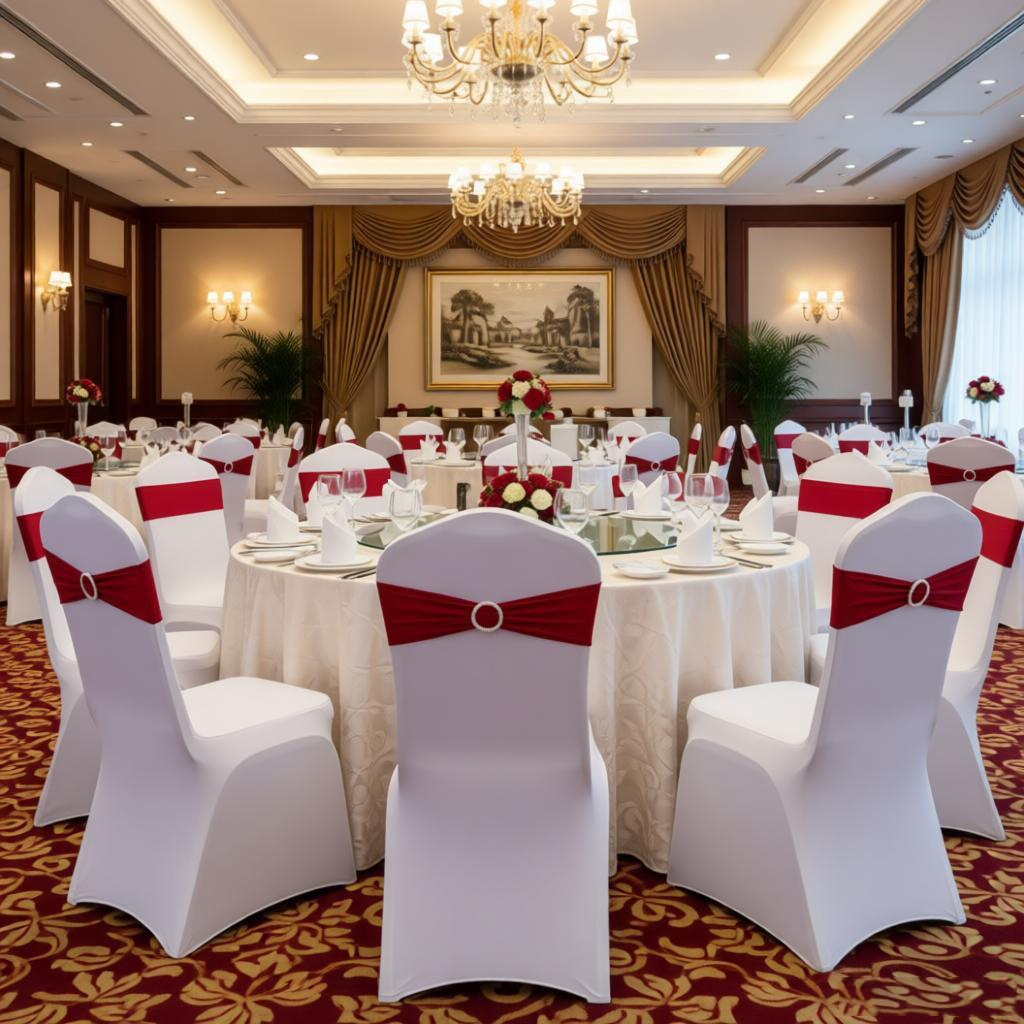 10 szt. Okrągłe elastyczne ozd – Chair Sash Organza recenzja i cena