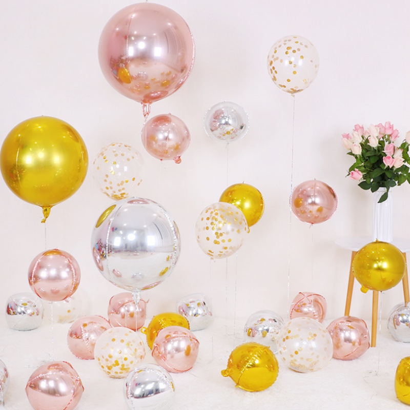 5 szt. balonów metalicznych 4D – Wedding Decor Supply Store recenzja i cena