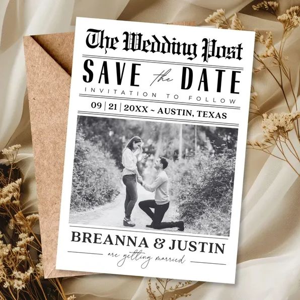 Niestandardowe Save The Date z – Wedding Supply Business recenzja i cena