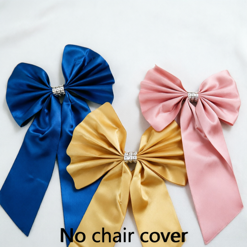 10 szt. Burgundowe i królewsko – Chair Sash Organza recenzja i cena