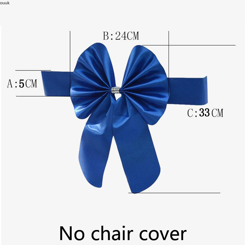 10 szt. Burgundowe i królewsko – Chair Sash Organza recenzja i cena
