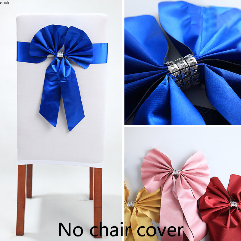 10 szt. Burgundowe i królewsko – Chair Sash Organza recenzja i cena