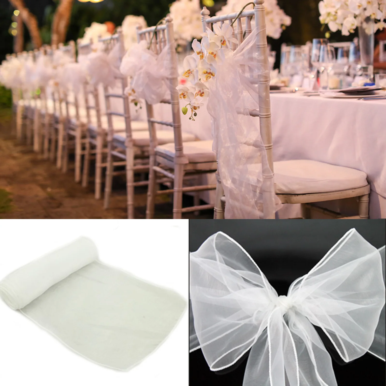 Hurtownia 10/50 Pack Organza B – Chair Sash Organza recenzja i cena