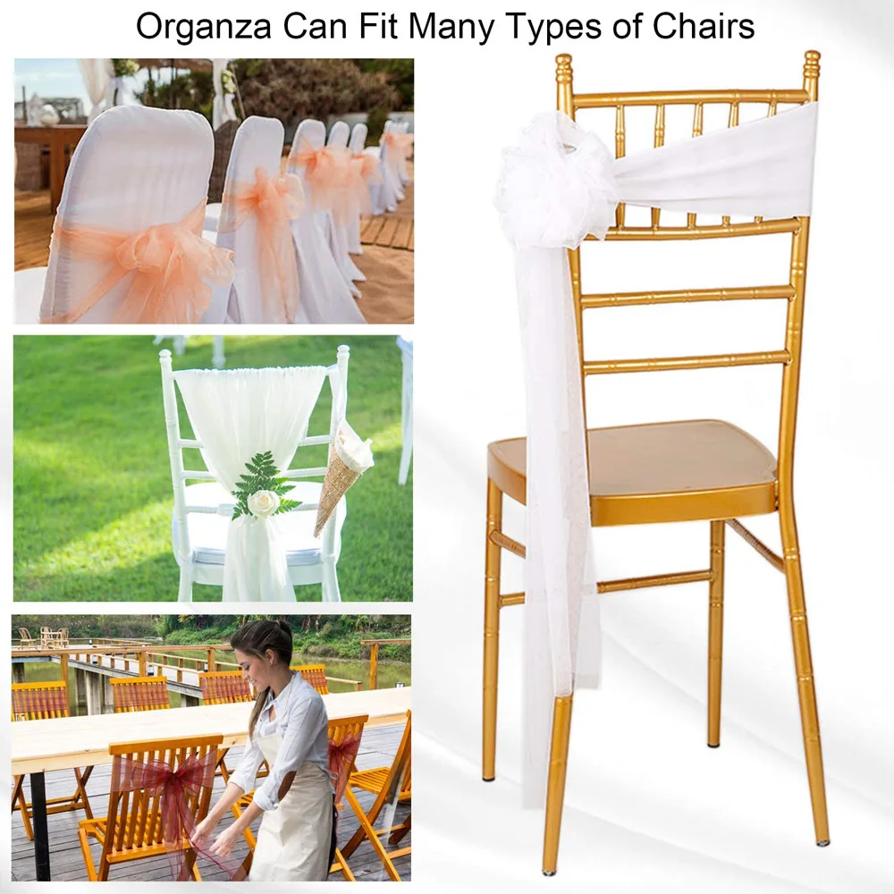 Hurtownia 10/50 Pack Organza B – Chair Sash Organza recenzja i cena