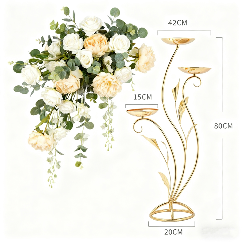 Złoty stojak na kwiaty do skle – Wedding Decor Supply Store recenzja i cena
