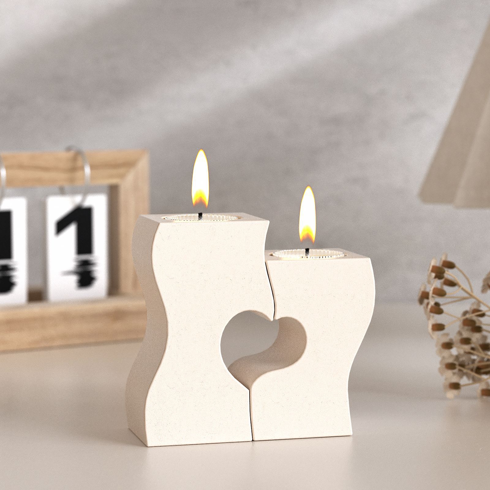 S Heart Candlestick Silicone M – Unity Candle Set recenzja i cena