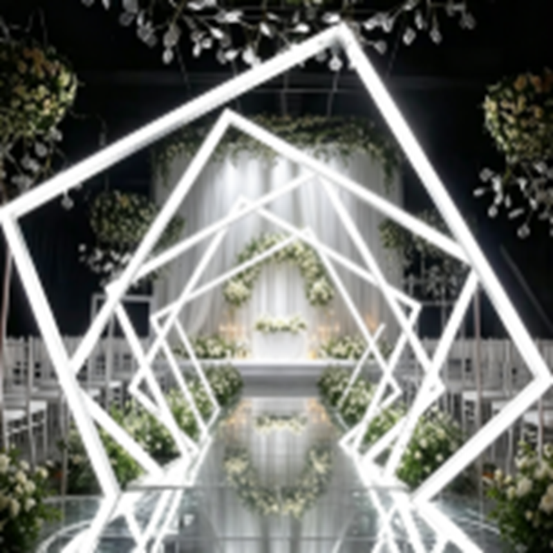 4 SZT. LED Metalowe Łuki Dekor – Wedding Decor Supply Store recenzja i cena