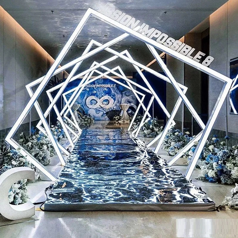 4 SZT. LED Metalowe Łuki Dekor – Wedding Decor Supply Store recenzja i cena