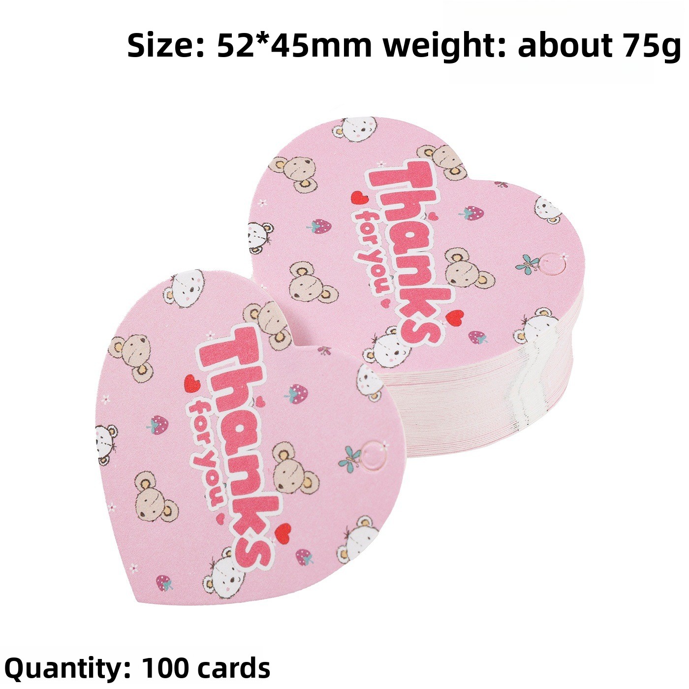 100 szt. Etykietki z podziękow – Wedding Decoration Supply recenzja i cena