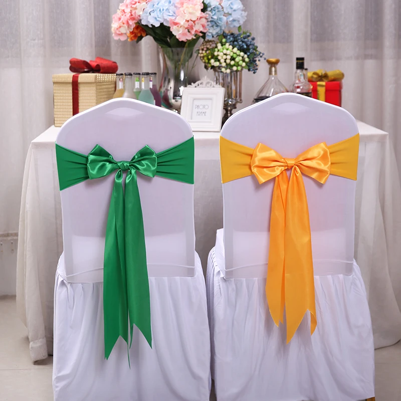 25szt Satynowy elastanowy pokr – Chair Sash Organza recenzja i cena