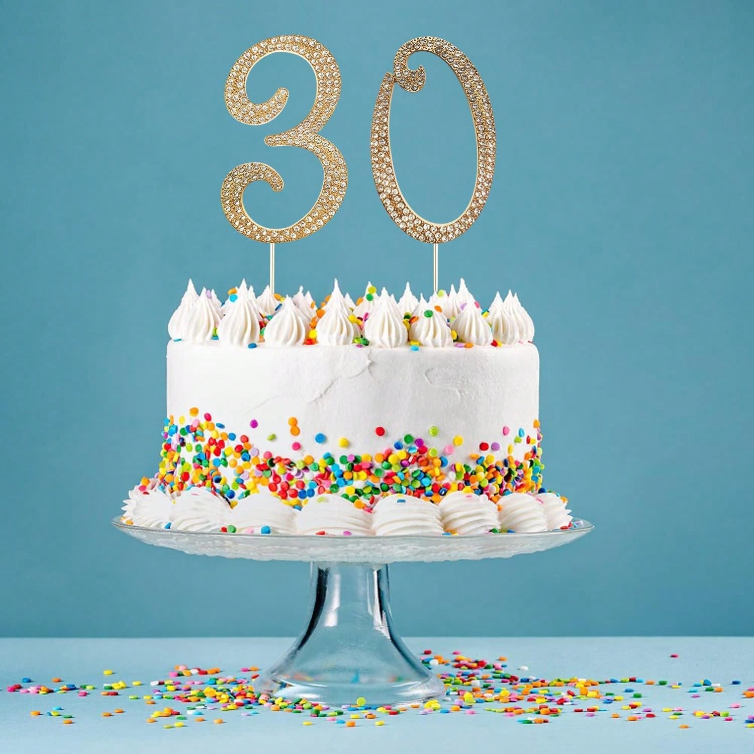 Duży złoty topper na tort z cy – Unity Candle Set recenzja i cena