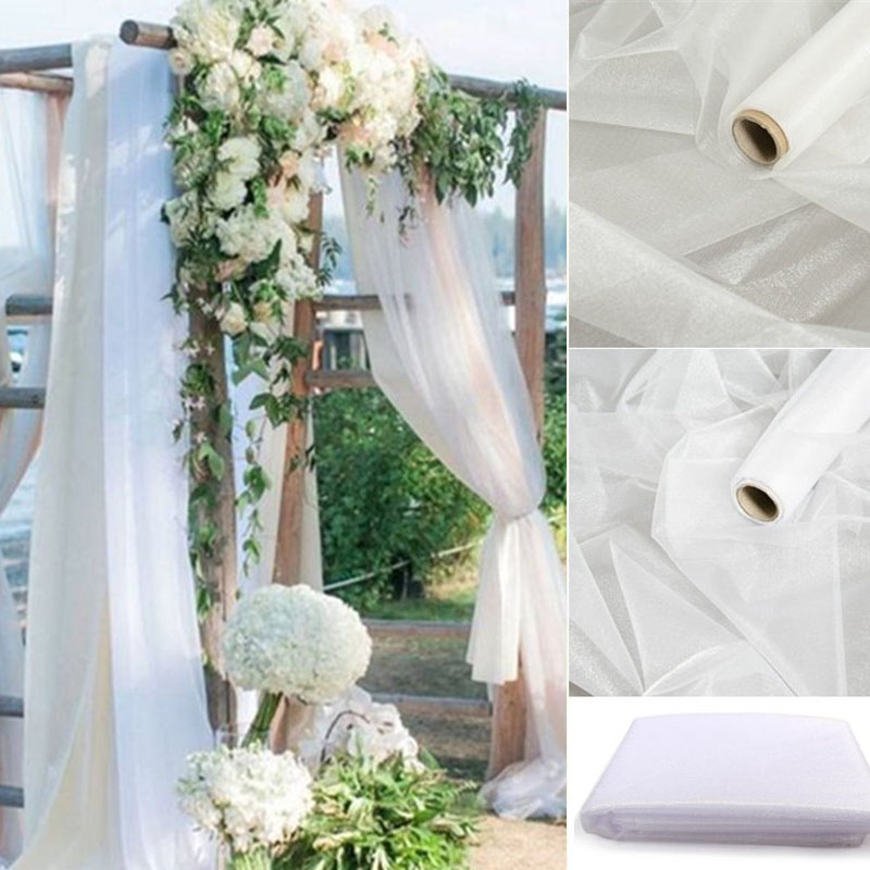 5 metrów/partia Sheer Crystal  – Chair Sash Organza recenzja i cena