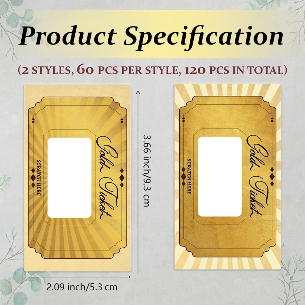 20 szt. Złote Zdrapki Naklejki – Wedding Supply Business recenzja i cena